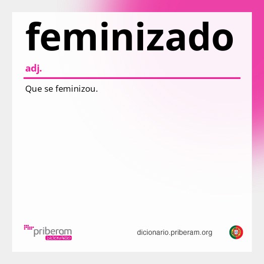 Significado de feminizado