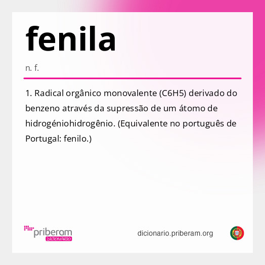 Significado de fenila