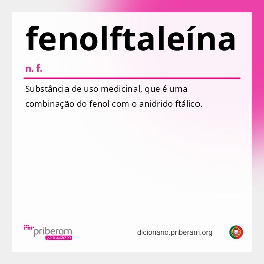 Significado de fenolftaleína
