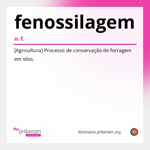 Significado de fenossilagem