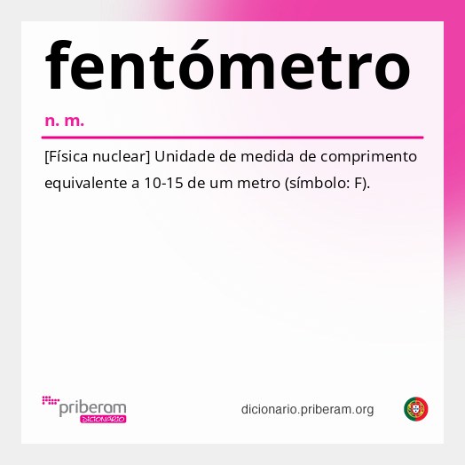 Significado de fentómetro