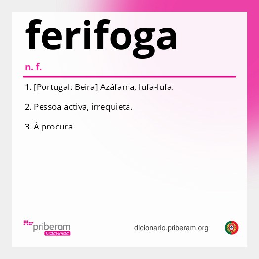 Significado de ferifoga