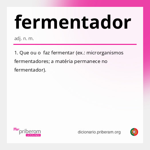 Significado de fermentador