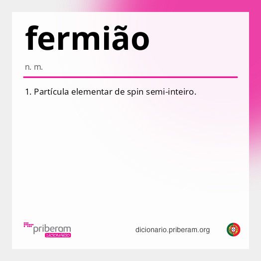 Significado de fermião
