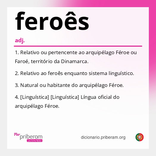 Significado de feroês