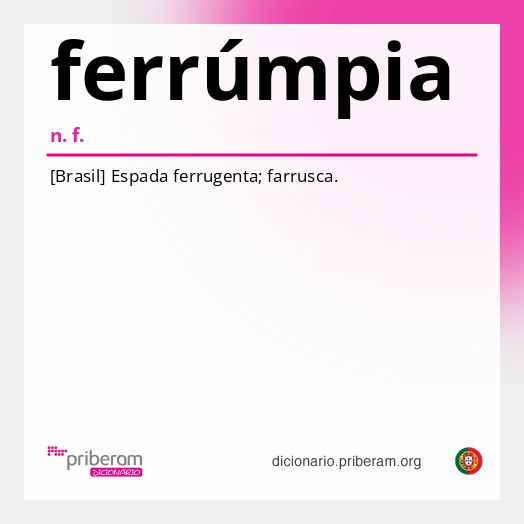 Significado de ferrúmpia