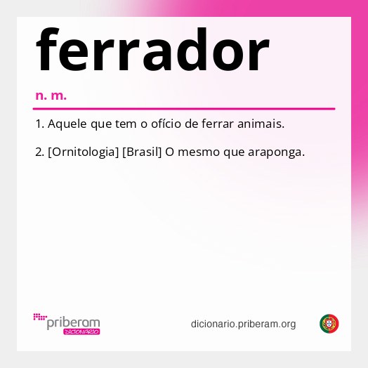 Significado de ferrador