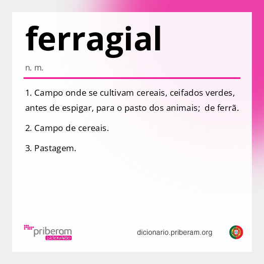 Significado de ferragial