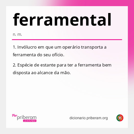 Significado de ferramental