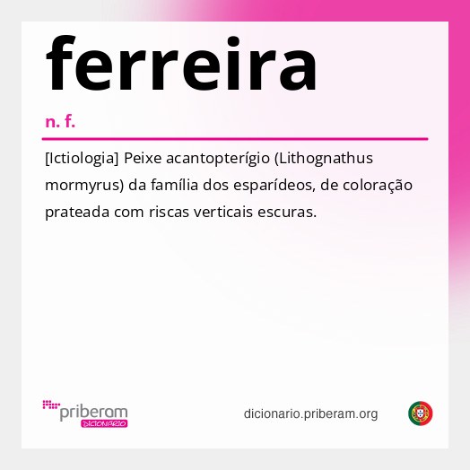 Significado de ferreira