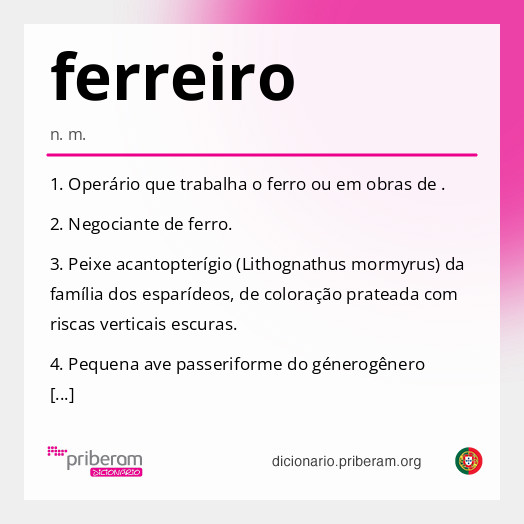 Significado de ferreiro