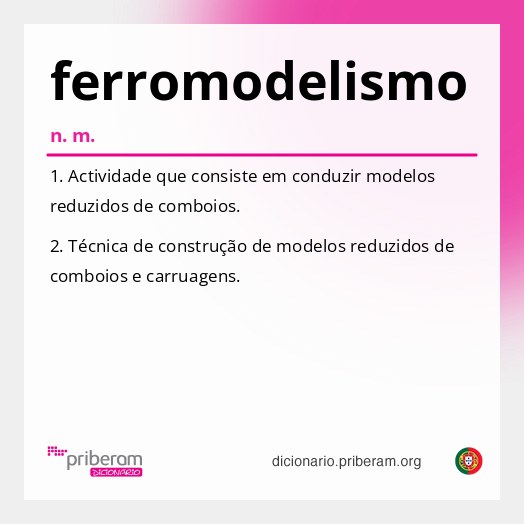 Significado de ferromodelismo