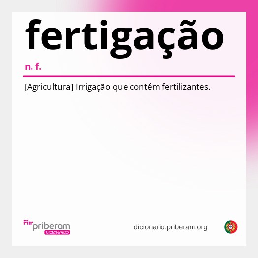 Significado de fertigação