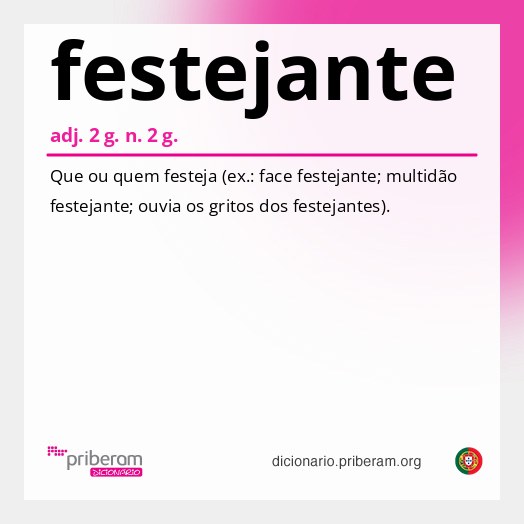 Significado de festejante