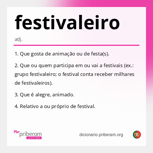 Significado de festivaleiro