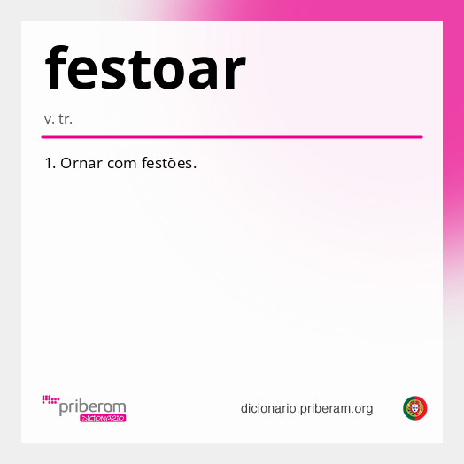 Significado de festoar