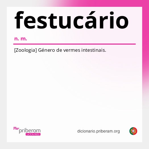 Significado de festucário
