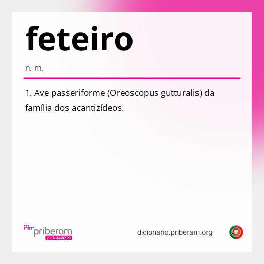 Significado de feteiro