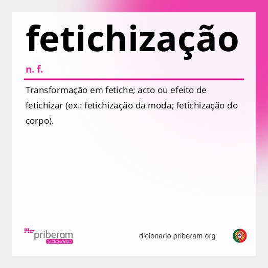 Significado de fetichização