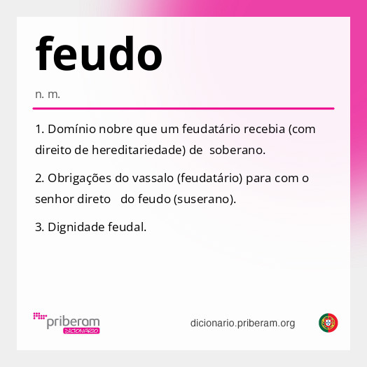 Significado de feudo