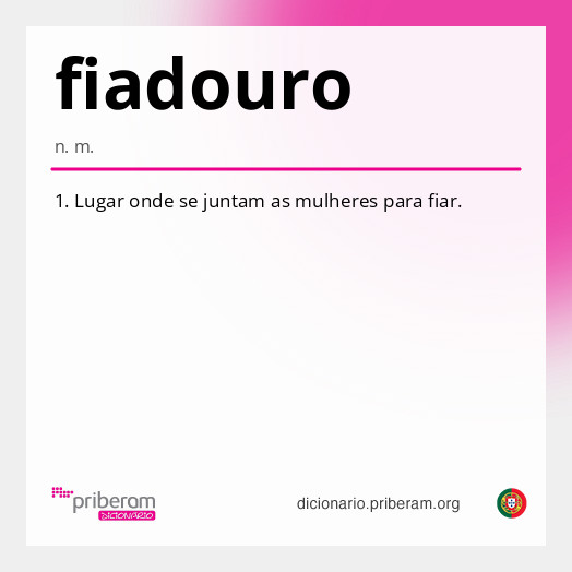 Significado de fiadouro
