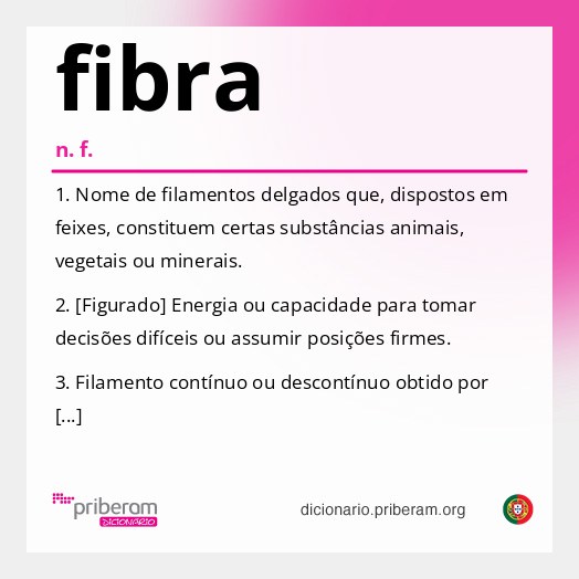 Significado de fibra