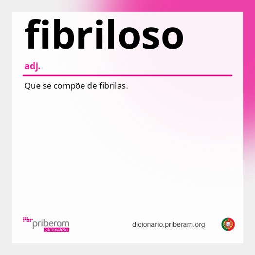 Significado de fibriloso