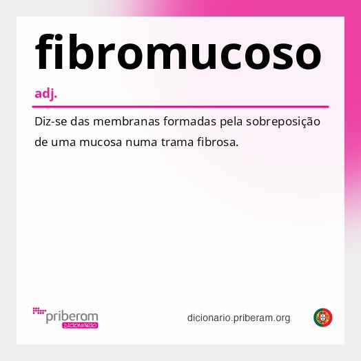 Significado de fibromucoso