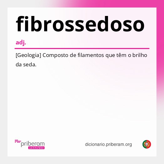 Significado de fibrossedoso