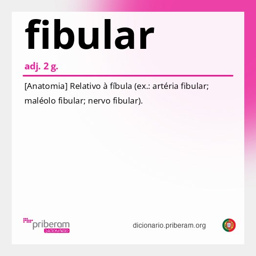 Significado de fibular