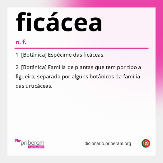 Significado de ficácea