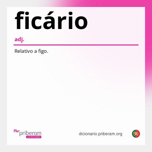Significado de ficário