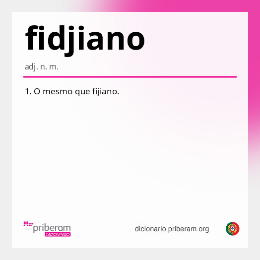 Significado de fidjiano