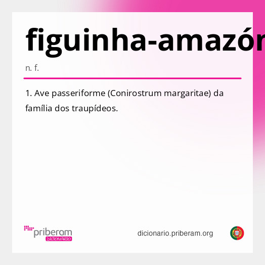 Significado de figuinha-amazónica