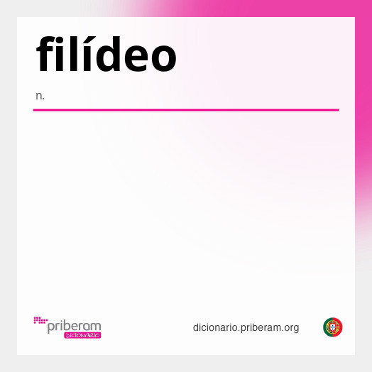 Significado de filídeo