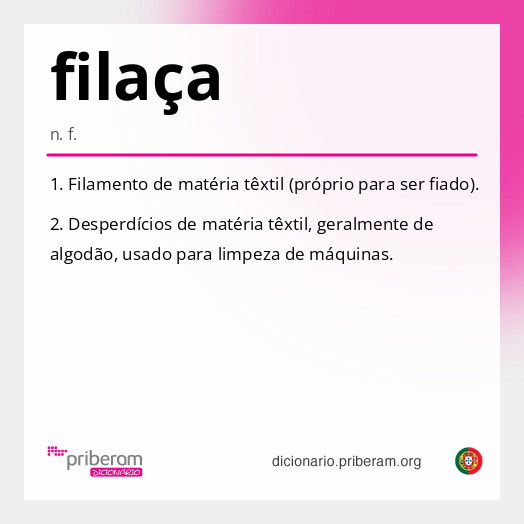 Significado de filaça