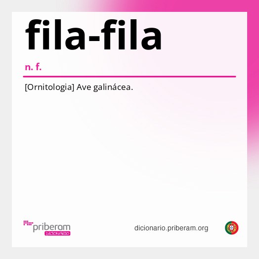 Significado de fila-fila