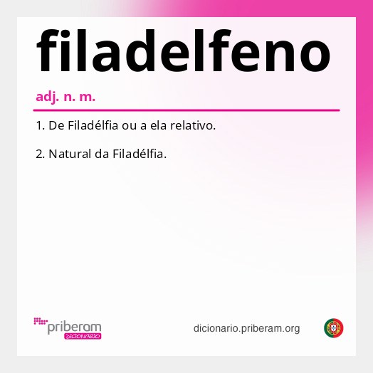 Significado de filadelfeno