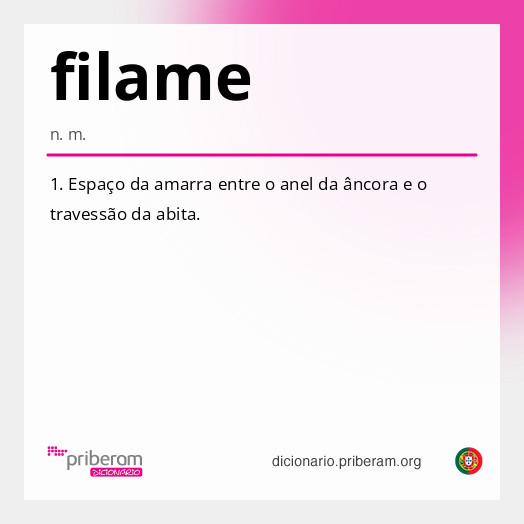 Significado de filame
