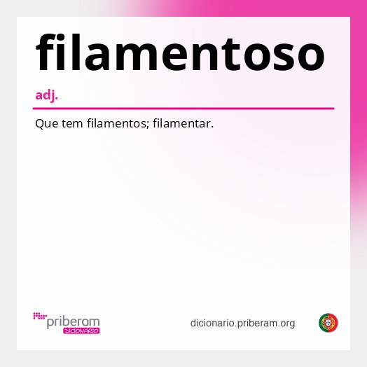 Significado de filamentoso