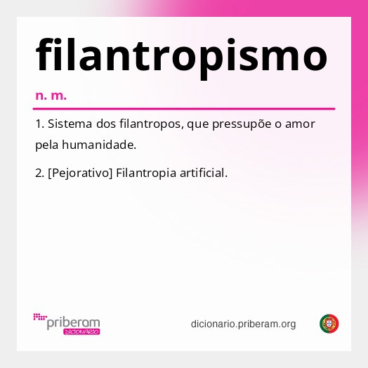 Significado de filantropismo