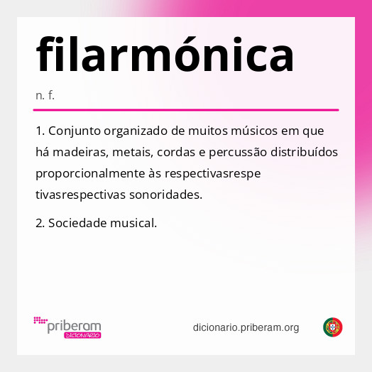 Significado de filarmónica