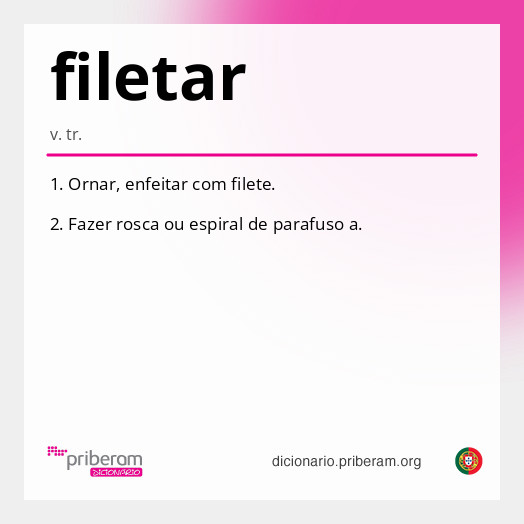 Significado de filetar