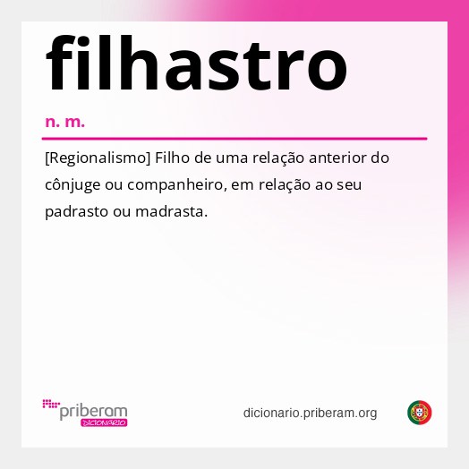 Significado de filhastro