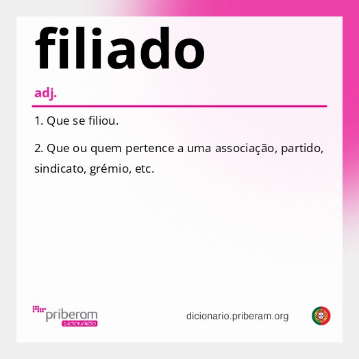 Significado de filiado