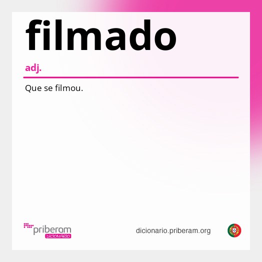 Significado de filmado