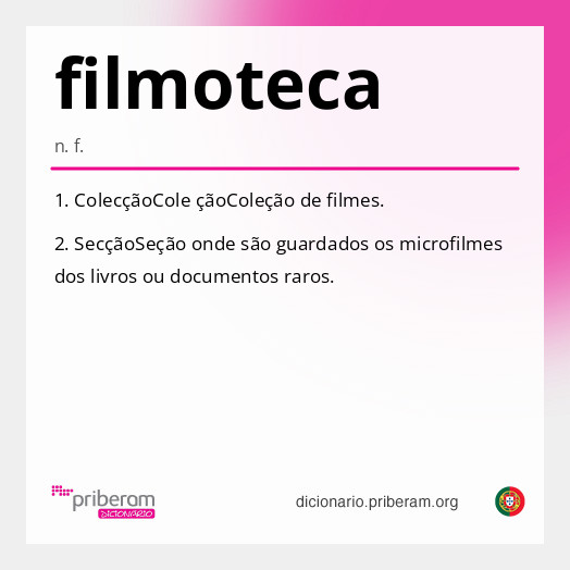 Significado de filmoteca