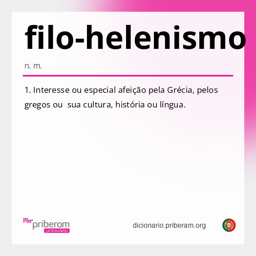 Significado de filo-helenismo