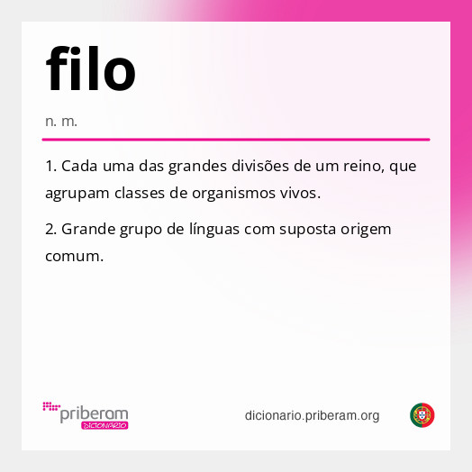 Significado de filo