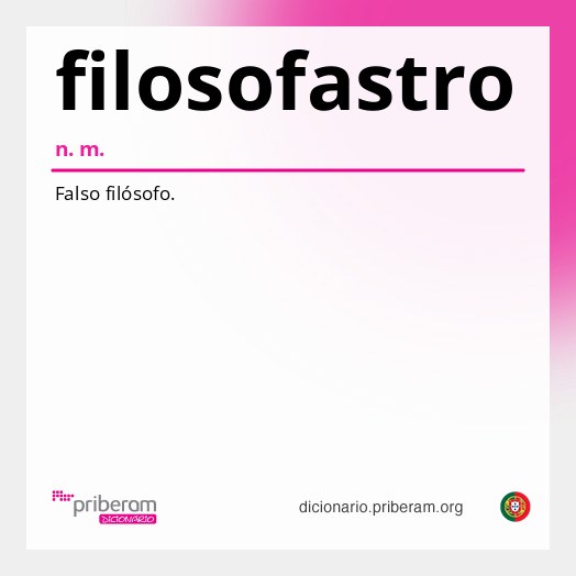 Significado de filosofastro